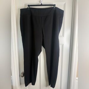 Women’s NIC+ZOE Plus Work It Straight-Leg Trouser, Black sz 24W